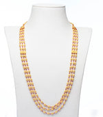 Tri Layered Single Beaded Necklace