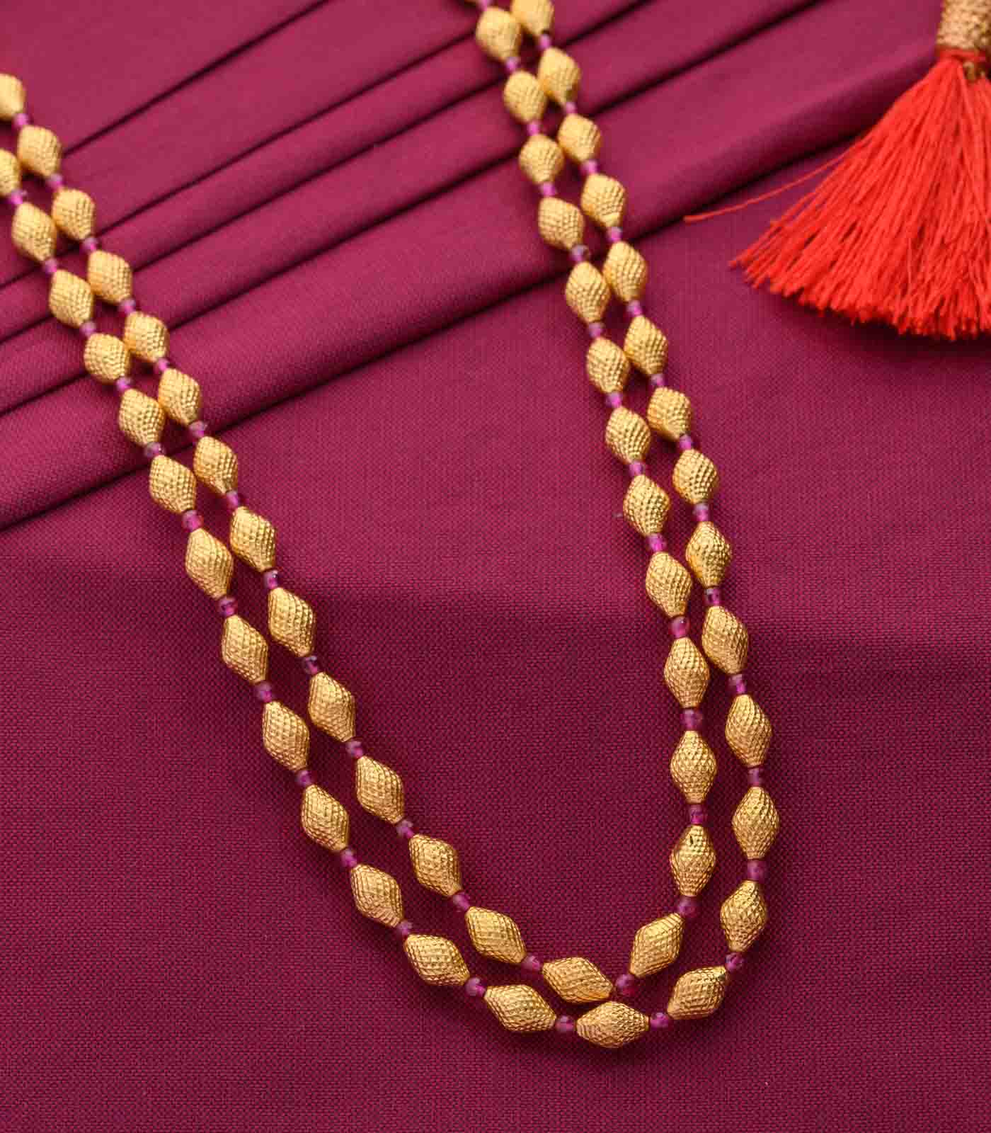 Conical Beads Single Color Beads Necklace