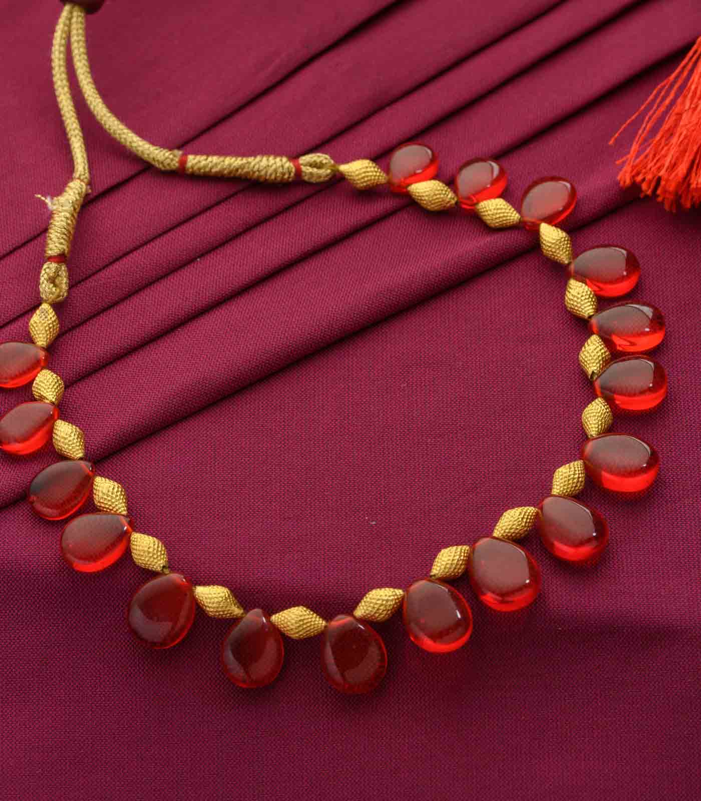 Red Petal Necklace