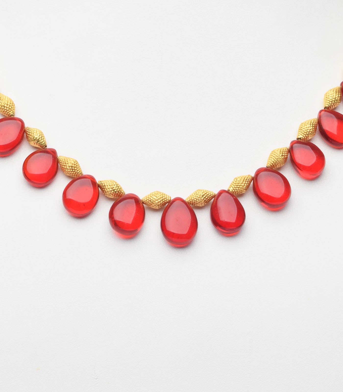 Red Petal Necklace