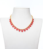 Red Petal Necklace