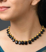 Black Petal Necklace