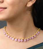 Soft Pink Petal Necklace