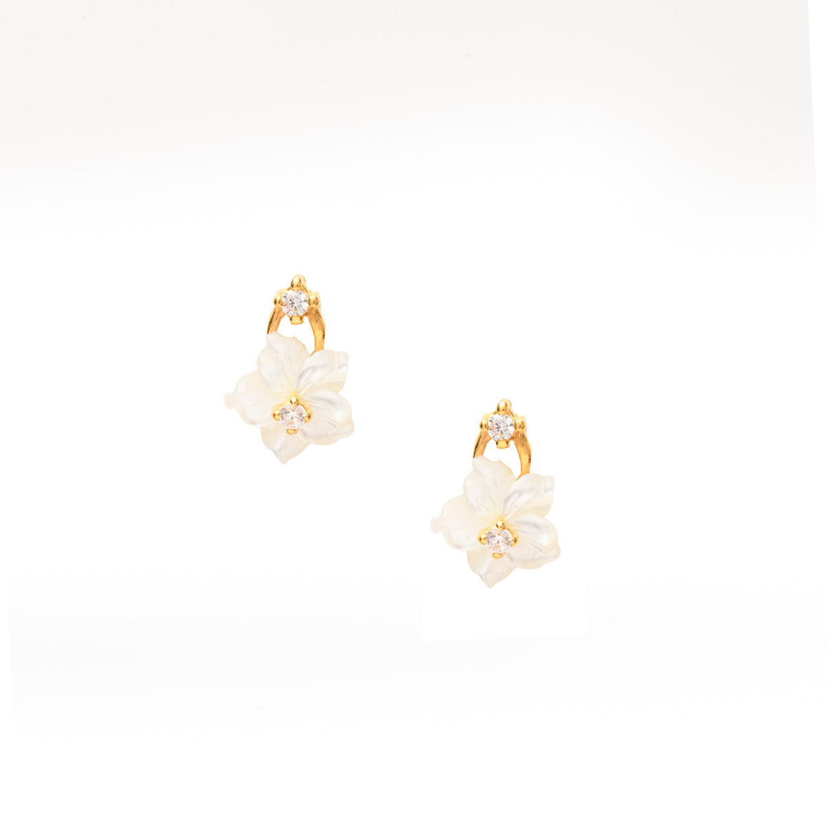 Classic Flower gold pendant set