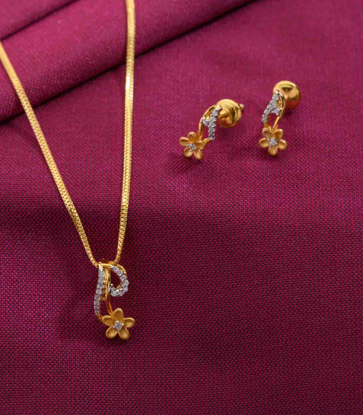 Hanging flower pendant set