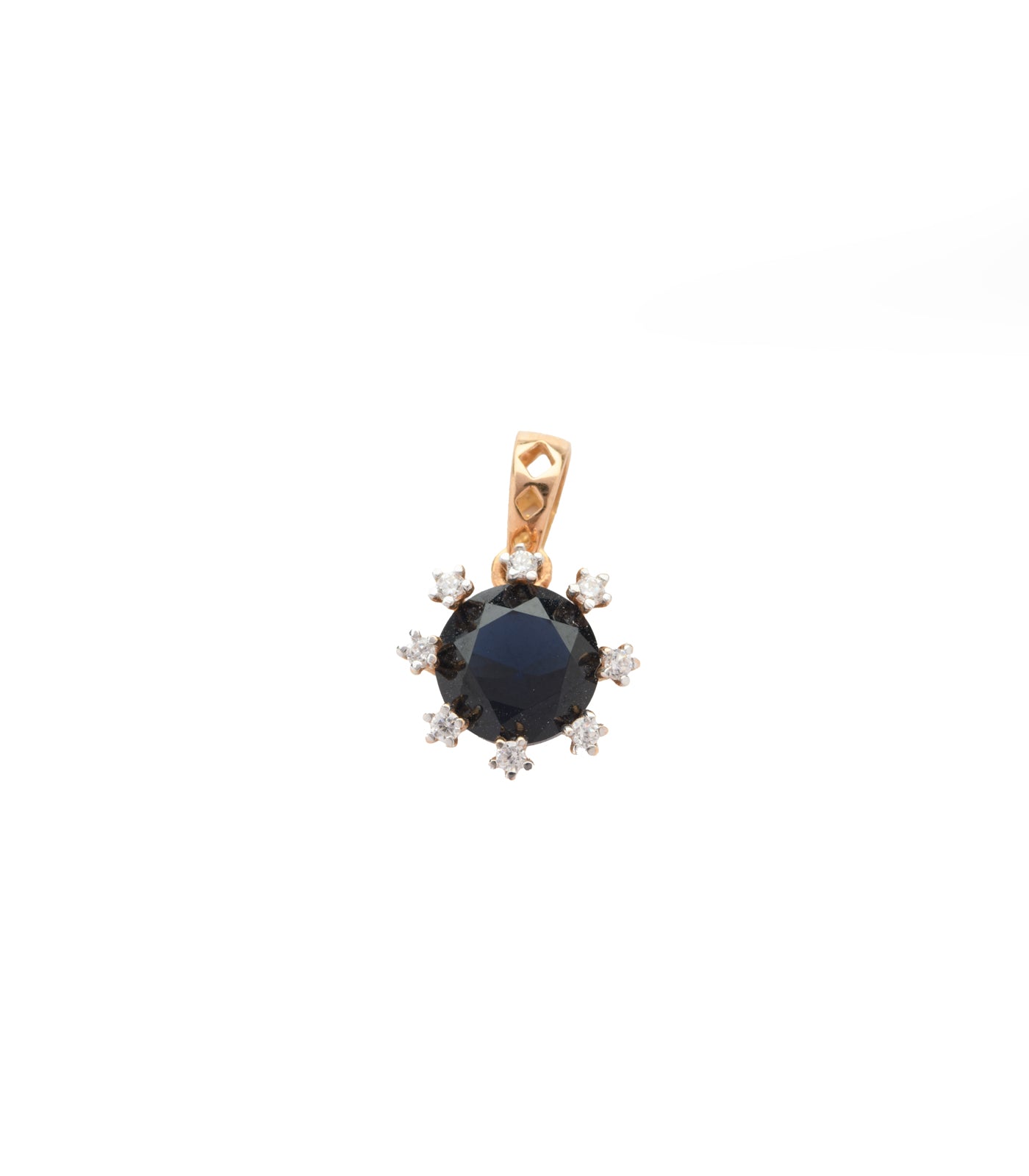 Black stud pendant set