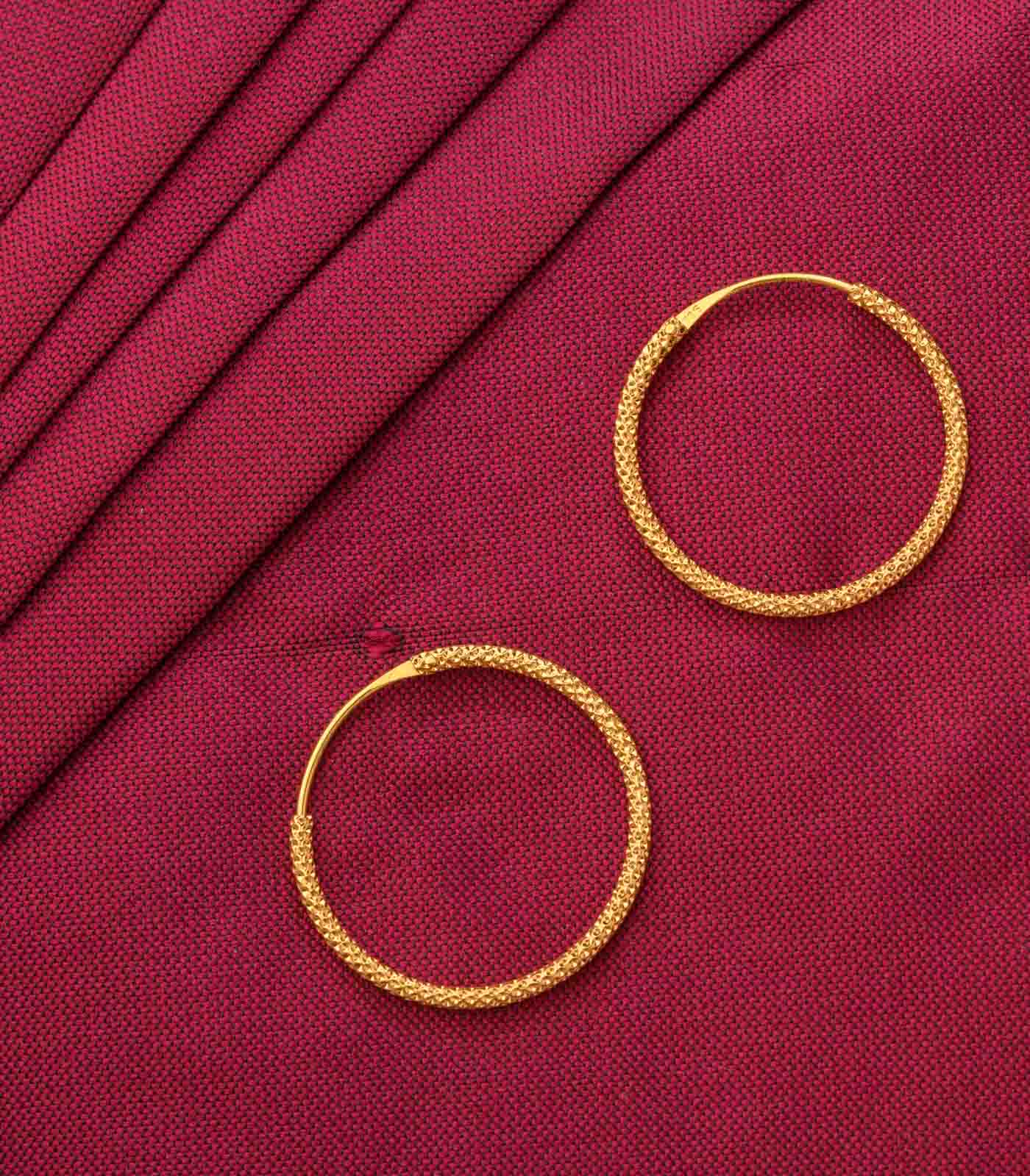 Chic Golden Hoop Earrings