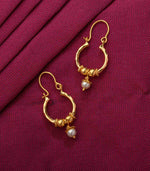 Loop Style Gold Earrings