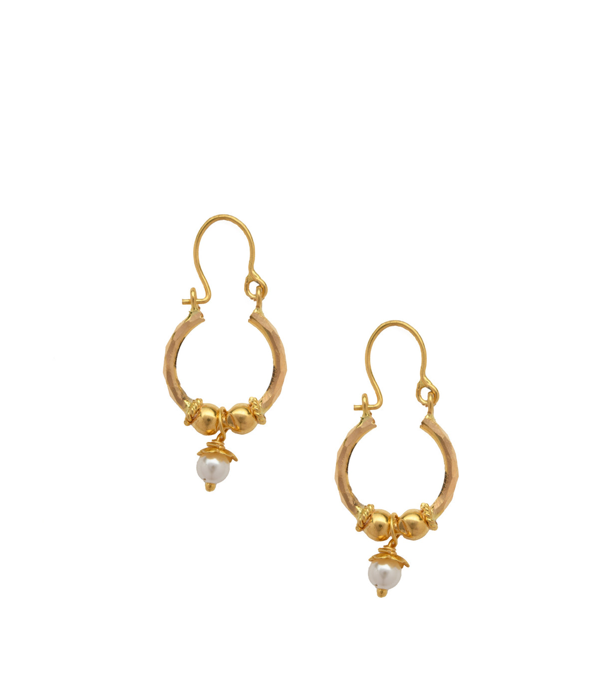 Loop Style Gold Earrings