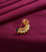 Sunflower With Pearl Nath, jewellery pearl sets