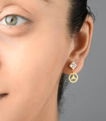 Dangling Single Stone Earring