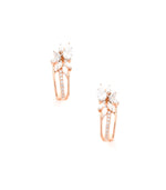 Linear Studded Gem Earring