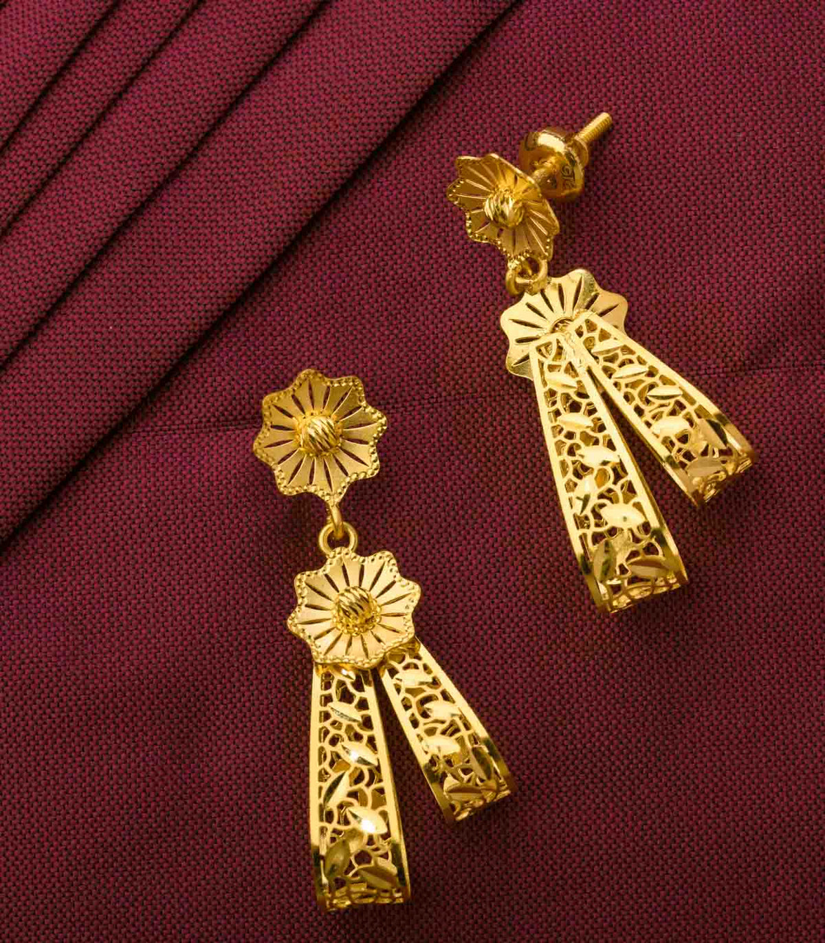 Floral Ribbon Earrings