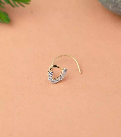 Gold Nose Ring - Buy Gold Nose Ring Online at Best Prices In India |  Flipkart.com