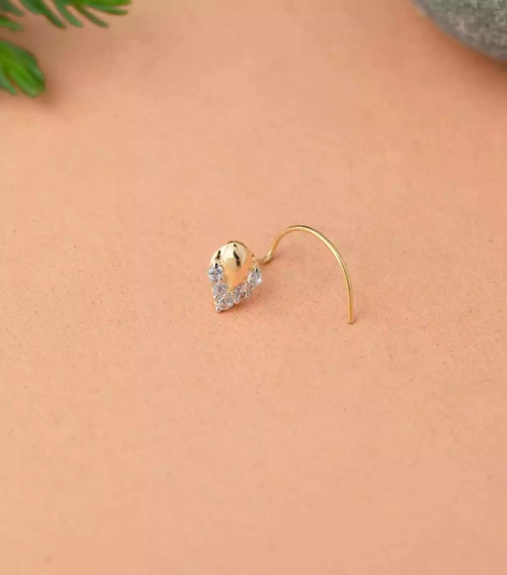 Shashvat Jewels Sania Mirza Fashion Diamond Gold Nose Ring Price in India -  Buy Shashvat Jewels Sania Mirza Fashion Diamond Gold Nose Ring Online at  Best Prices in India | Flipkart.com