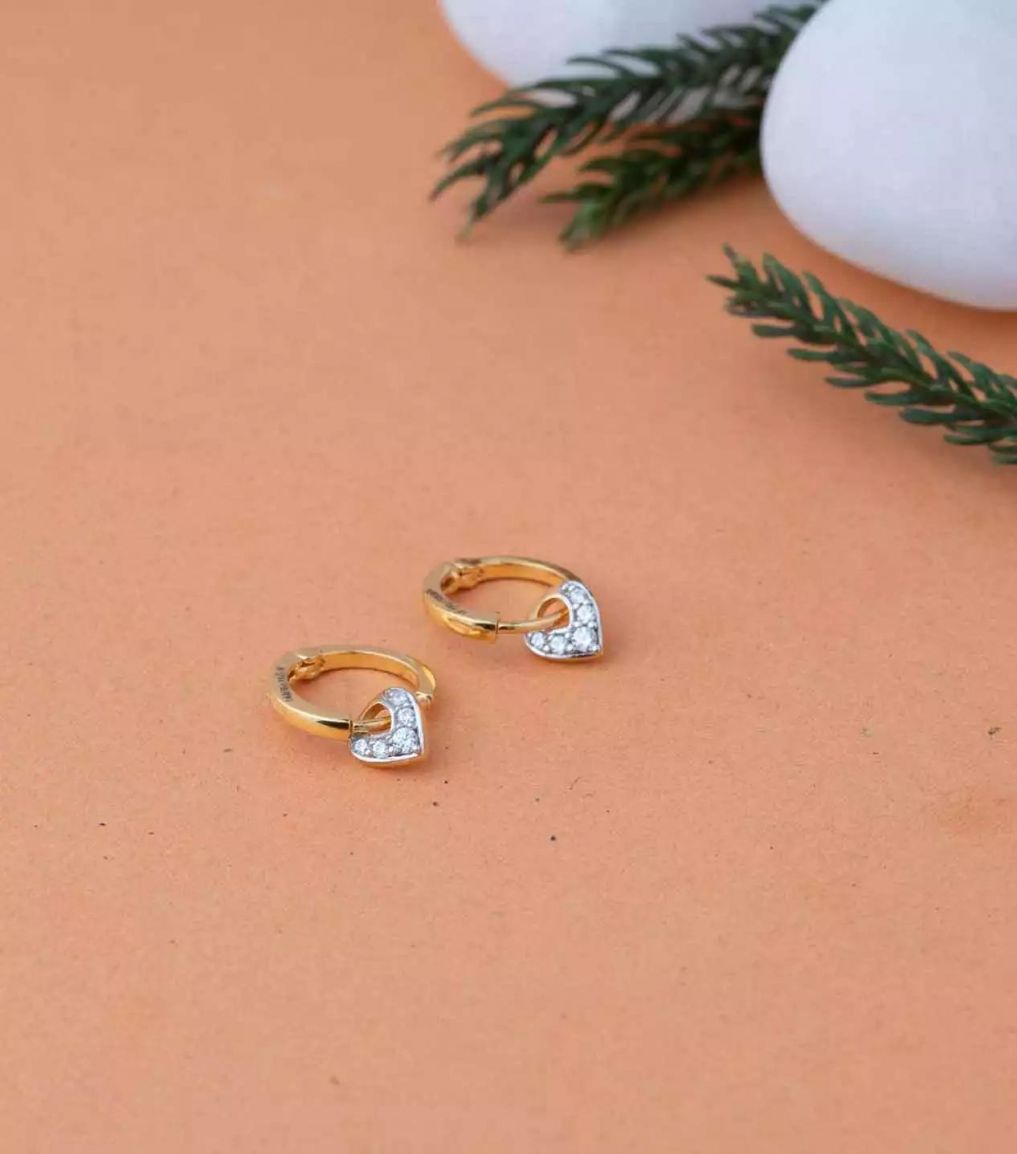 Copper Plated 18K True Gold Earrings Nail Beads C Word Half Circle Design  Plain Ring Earrings - China Jewelry and Fashion Jewelry price |  Made-in-China.com